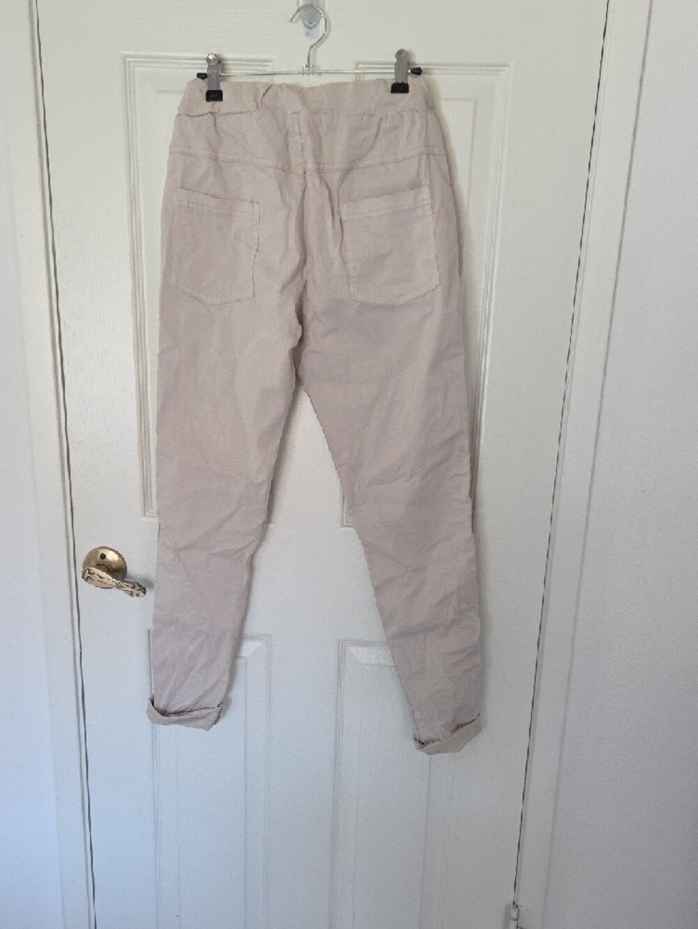 Venteé Beige Drawstring Stud-Trim Joggers - Picture 5 of 7